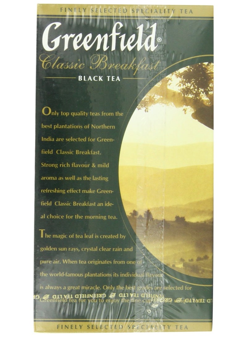 جرين فيلد شاي الإفطار الأسود الكلاسيكي 25 كيس شاي 50 جرام - Image 3