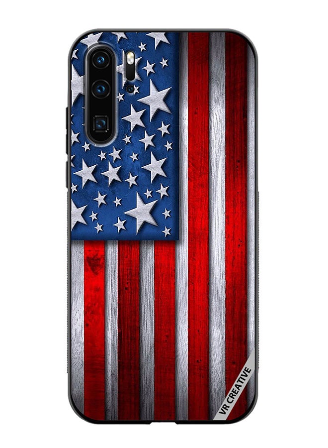 VR CREATIVE Protective Case Cover For Huawei P30 Pro Usa Flag Design Multicolour - Image 1
