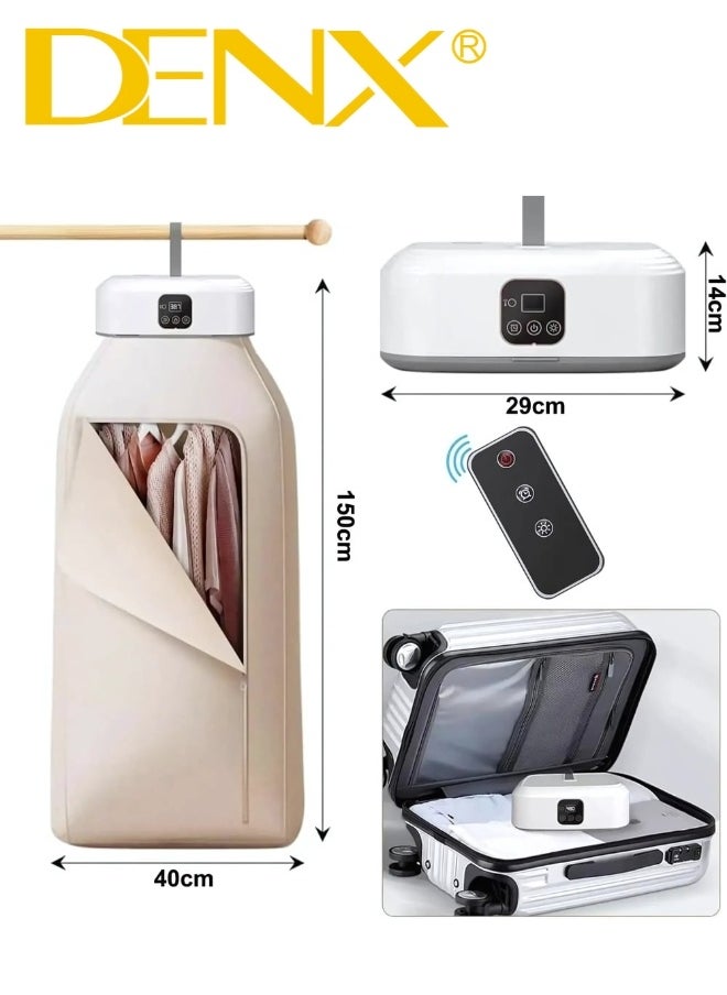 DENX DX2571 Portable Folding Clothes Dryer – Smart Design with Large Capacity, 3D Stereoscopic Drying, Dual Heat Modes, Remote Control, Intelligent Timer up to 8 Hours, Ideal for Home and Travel