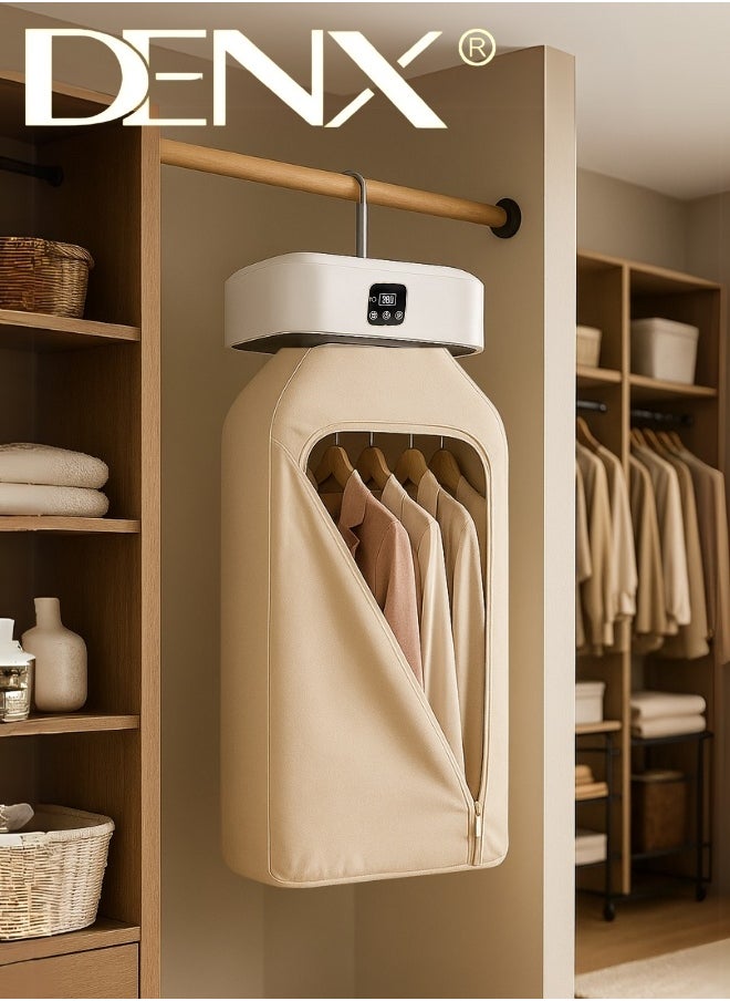DENX DX2571 Portable Folding Clothes Dryer – Smart Design with Large Capacity, 3D Stereoscopic Drying, Dual Heat Modes, Remote Control, Intelligent Timer up to 8 Hours, Ideal for Home and Travel