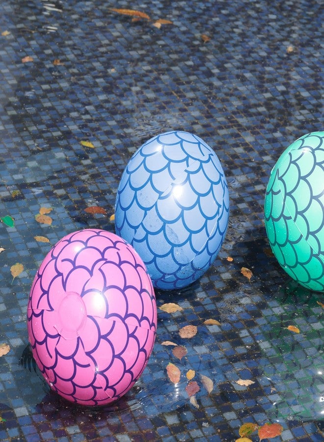 FuturePlusX كرات شاطئية FUTUREPLUSX 4 قطع، 10 بوصة كرات سباحة قابلة للنفخ زينة حفلات حورية البحر لصيف الشاطئ - Image 4