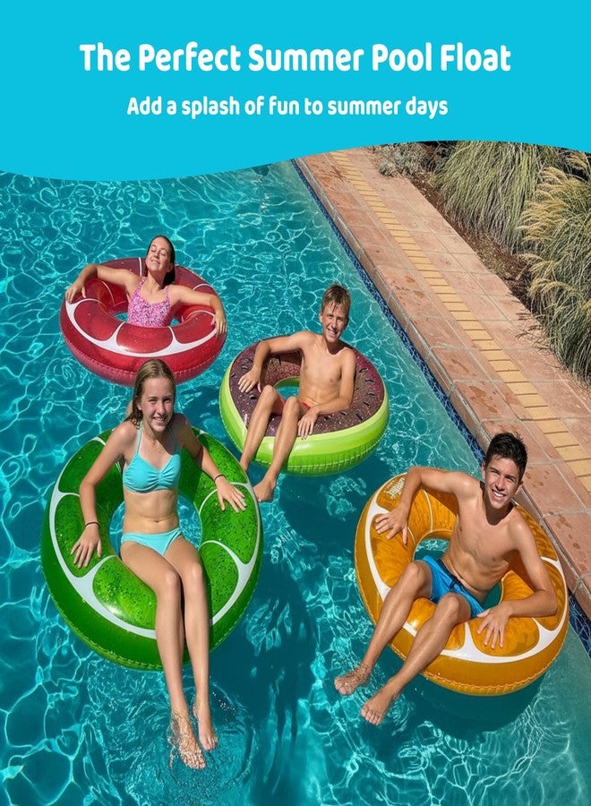 CocoNut Float Juicy Watermelon Glitter Pool Float - Inflatable Ring Float - Durable Long Lasting 3.5 Foot Lounge Tube and Water Toy - Colorful Decoration for Summer Parties, Events - Ages 8+ Years - Image 4