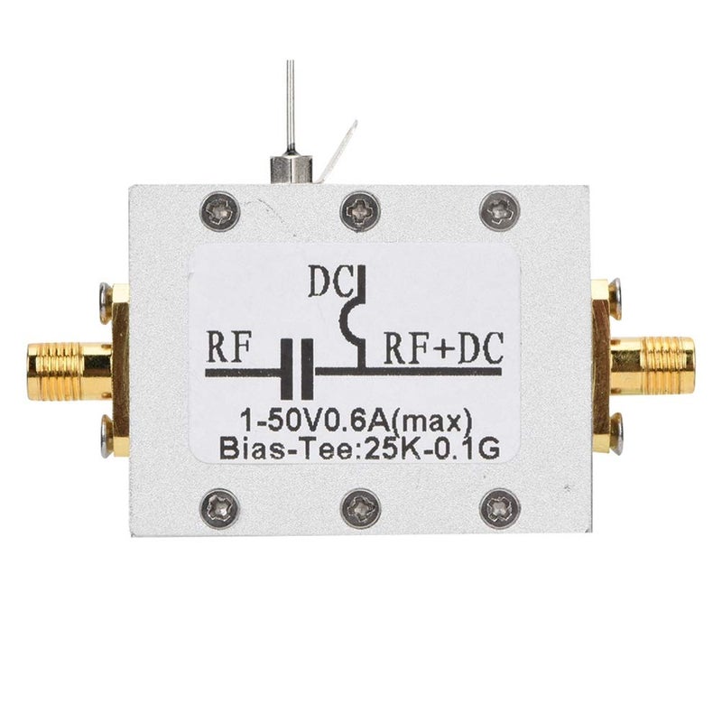 Ciglow Bias Tee Broadband, 25K-100MHz Coaxial Feed RF Broadband Radio Frequency Microwave Coaxial Bias. - Image 1