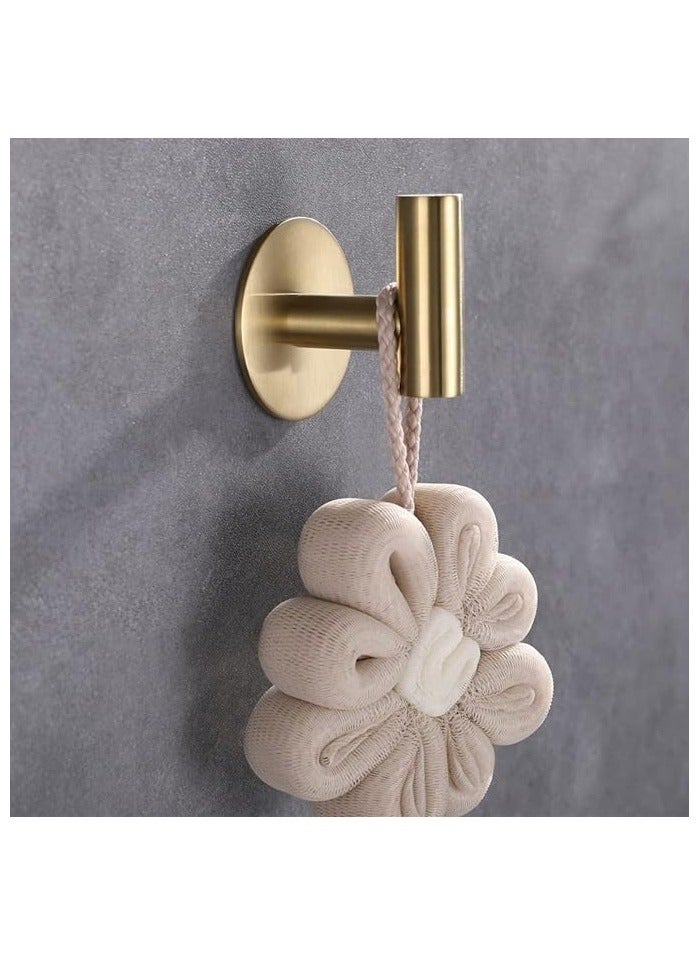 Self Adhesive Hooks 304 Stainless Steel Heavy Duty Hangers Without Nails for Bathrooms Kitchen Livingroom Garage Hotel Waterproof Towel Hook-2 Pack - Image 2