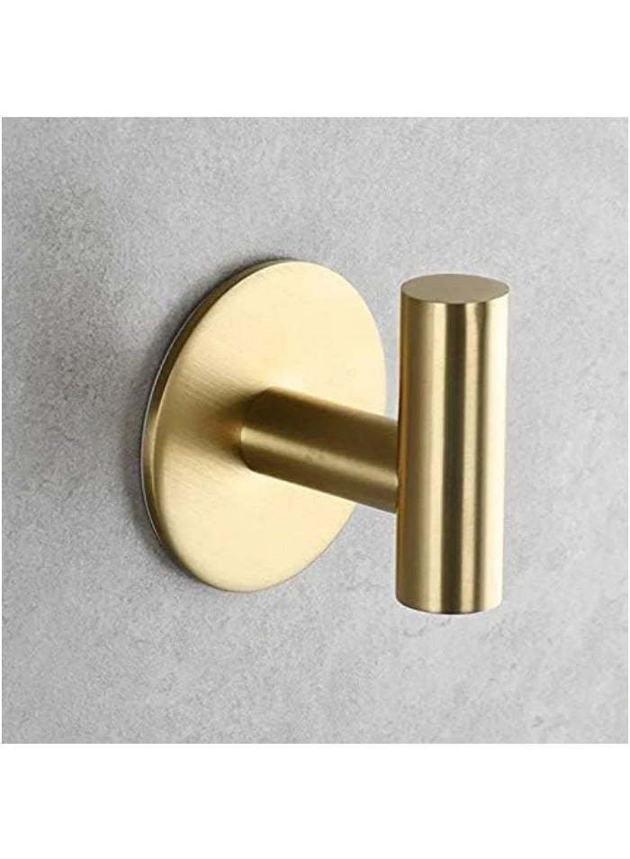 Self Adhesive Hooks 304 Stainless Steel Heavy Duty Hangers Without Nails for Bathrooms Kitchen Livingroom Garage Hotel Waterproof Towel Hook-2 Pack - Image 4