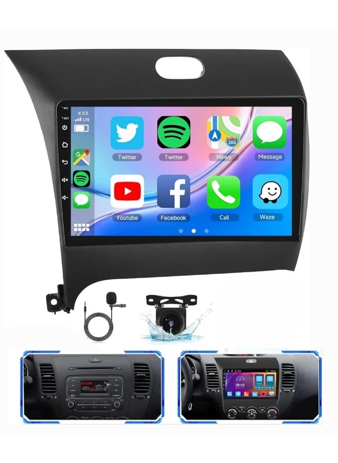 فيريكس شاشة ستيريو سيارة أندرويد لراديو KIA Cerato K3 Forte 2013-2018 Cerato Carplay Android Auto لاسلكي WiFi DSP FM AM BT AHD كاميرا متضمنة واجهة سريعة 2 جيجا بايت رام 32 جيجا بايت ROM  - Image 1