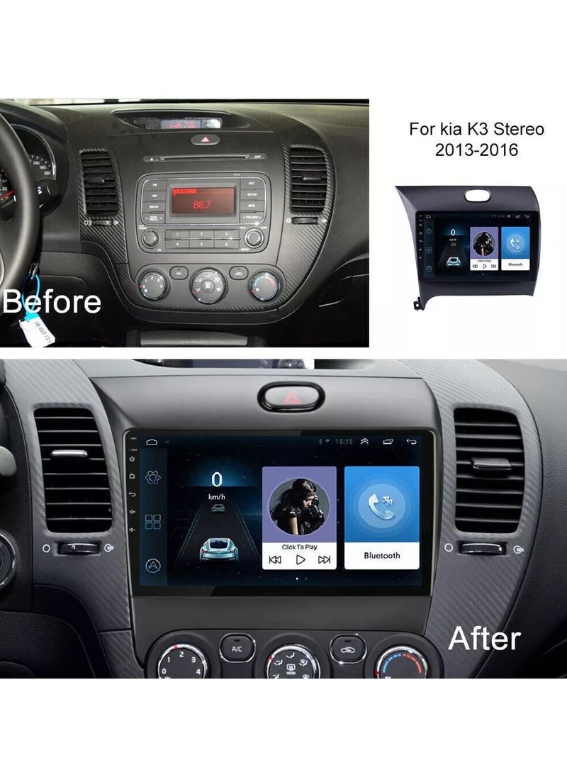 فيريكس شاشة ستيريو سيارة أندرويد لراديو KIA Cerato K3 Forte 2013-2018 Cerato Carplay Android Auto لاسلكي WiFi DSP FM AM BT AHD كاميرا متضمنة واجهة سريعة 2 جيجا بايت رام 32 جيجا بايت ROM  - Image 2