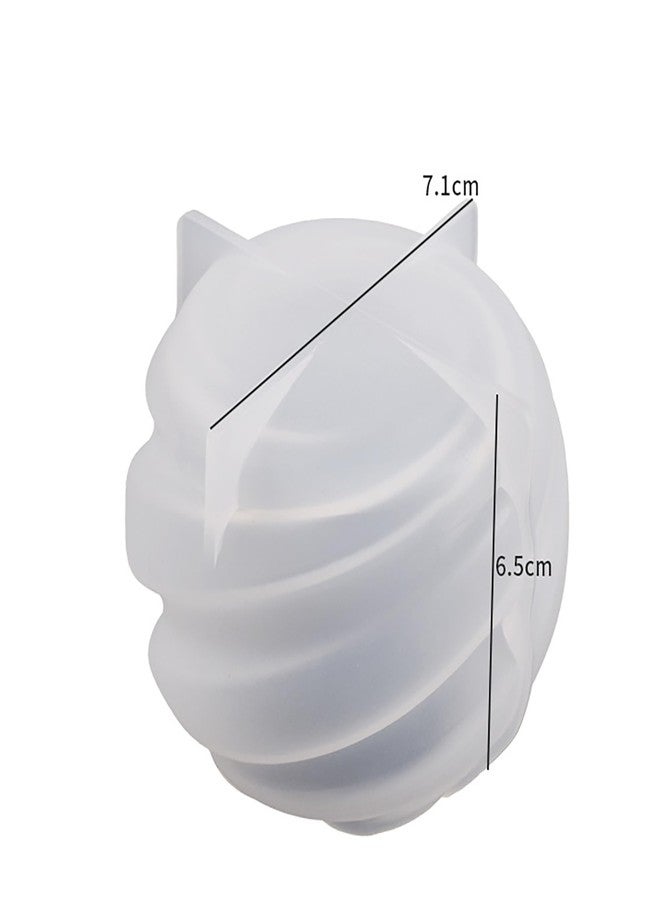 ESEENS 2 Pack Wave Candle Mold Spiral Candle Mold Ball Mold Ball Resin Casting Mold Resin Making Molds Silicone Mold for Candle Home Decorate Mold Candle Making Mold 3D Animal Mold Clay Mold - Image 5