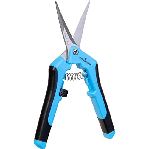 Hydrofarm HGPP400C Precision Curved Blade Pruners, Blue - Image 2