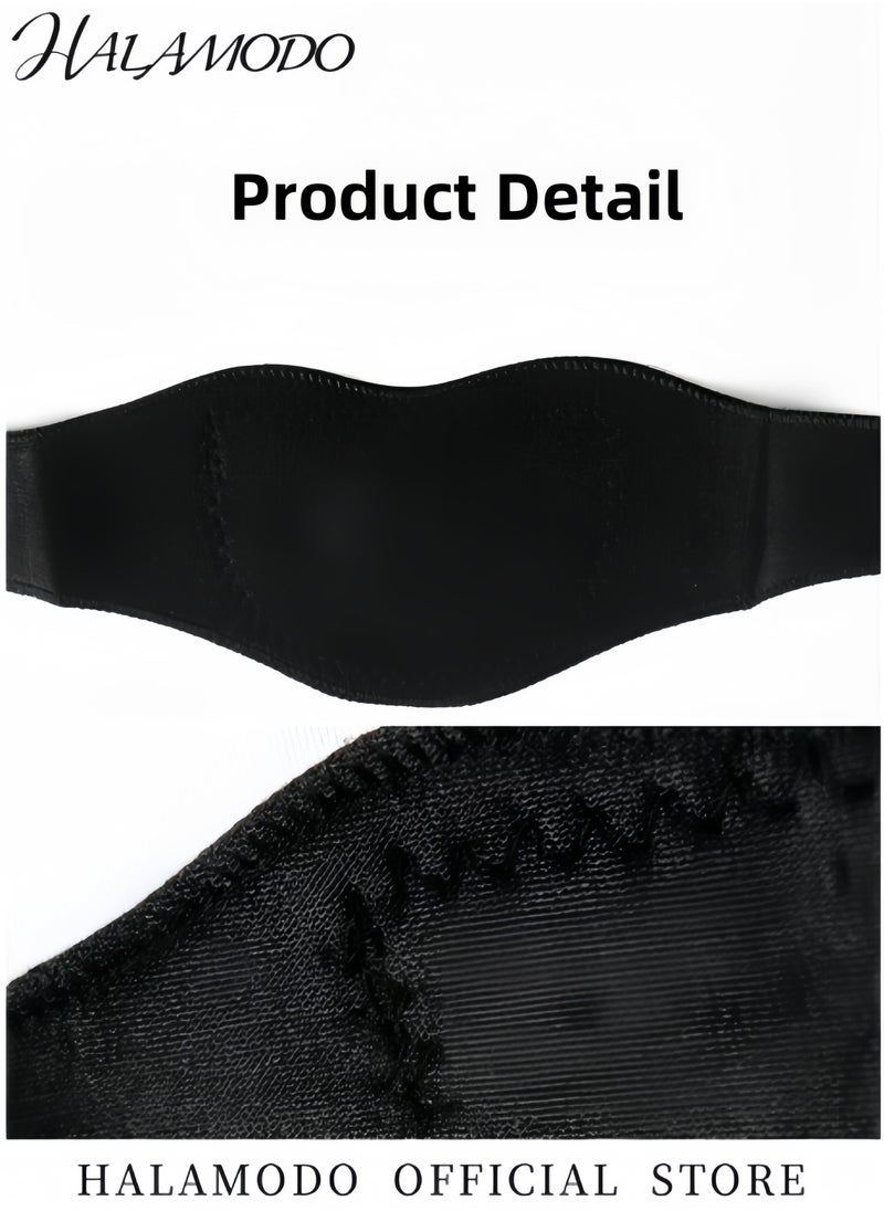 HALAMODO Magnetic Thermal Self-heating Neck Pad Neck Support Brace Strap Warm Neck Guard Protector Adjustable Tourmaline Neck Wrap for Pain Relief & Bone Relaxer  - Image 3