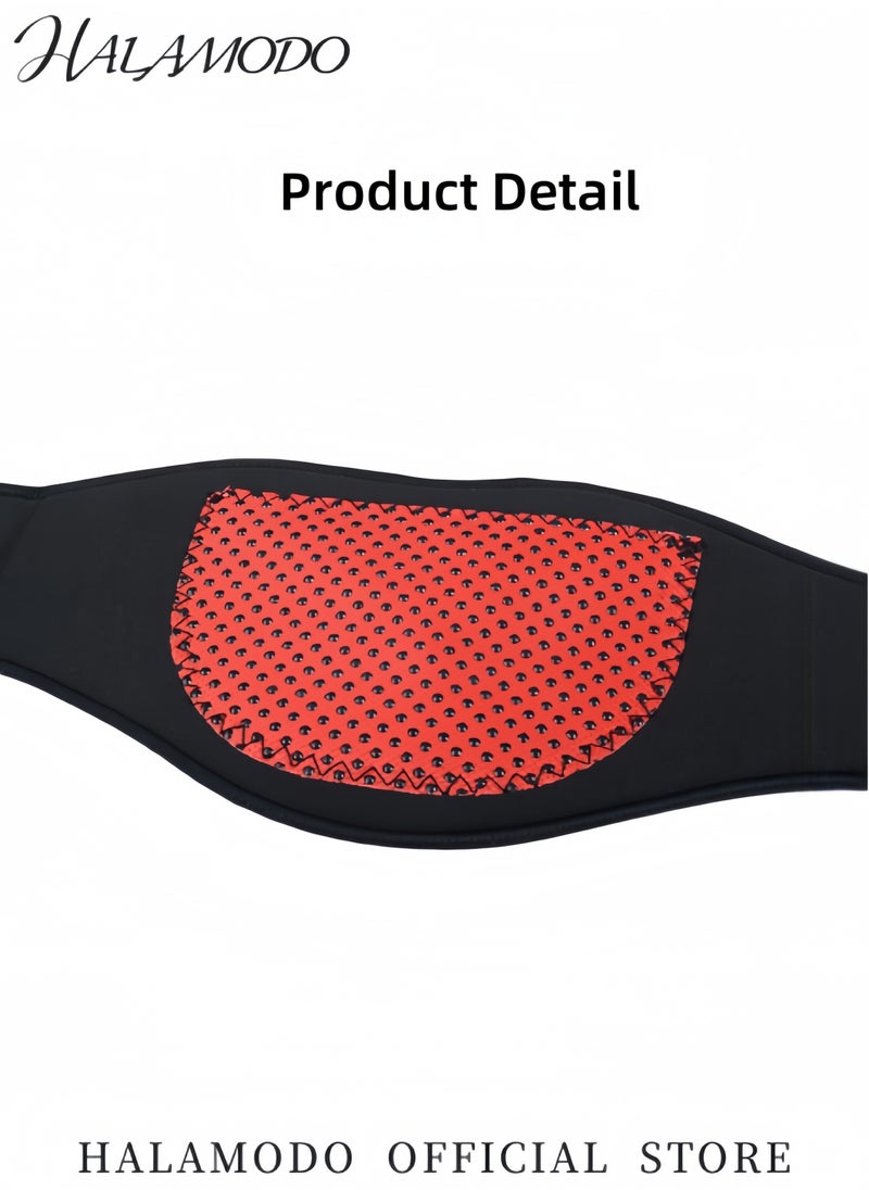 HALAMODO Magnetic Thermal Self-heating Neck Pad Neck Support Brace Strap Warm Neck Guard Protector Adjustable Tourmaline Neck Wrap for Pain Relief & Bone Relaxer  - Image 5