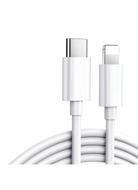 USB-C To Lightning Charging Data Cable White