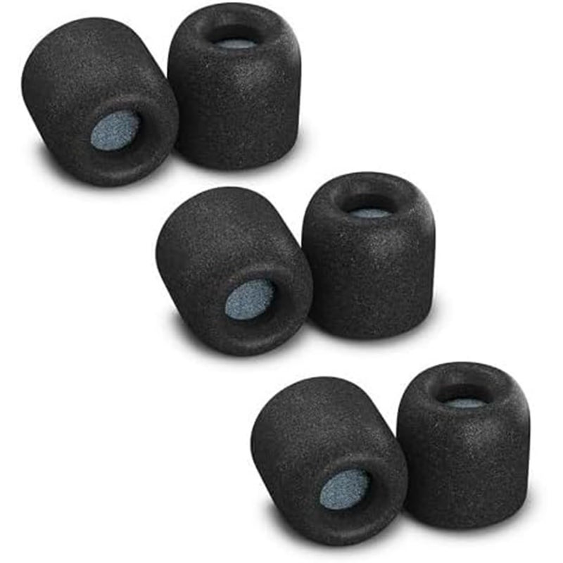 Comply Memory Foam Replacement Earbud Tips for Bang and Olufsen Play Beoplay Earbuds | Ultimate Comfort, Secure Fit, Superior Noise Isolation | Black, Medium (3 Pairs)