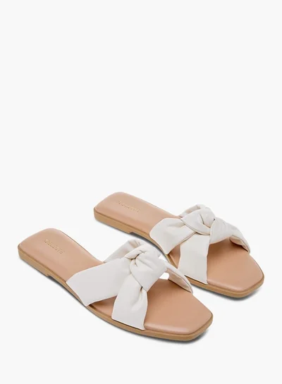 سيليست Women's Knot Detail Slip-On Flat Sandals