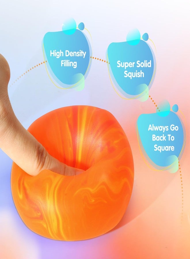 TMHAI Fidget Toys Squishy Stress Cube, Swirl Stress Balls for Kids Adults Squishies Stress Relief, Ice Squishy Cube Sugar Balls, Sensory Toys for Kids with Autism, Fidgets for Classroom Prize Toys - Image 2