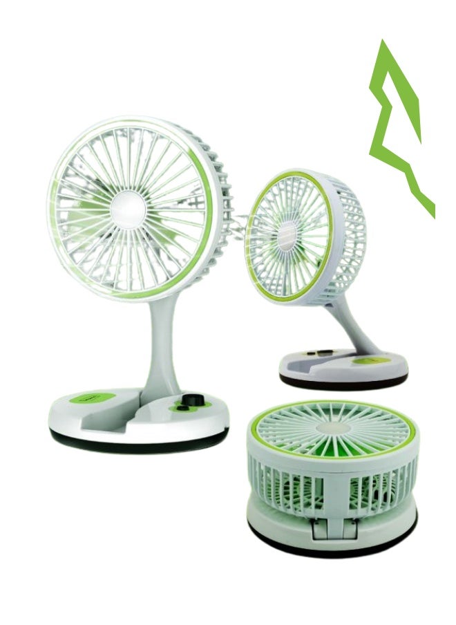 Wulf Essentials WULF Essentials 5811 Multifunction Folding Fan – Portable, Rechargeable, Adjustable Height & Angle  - Image 2