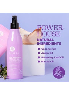 L LUSETA Luseta Leave in Conditioner for Curly with Coconut Oil Promotes Shining, Bouncy, Frizz-free, Sulfate Free Paraben Free 8.5Fl Oz  - Image 2