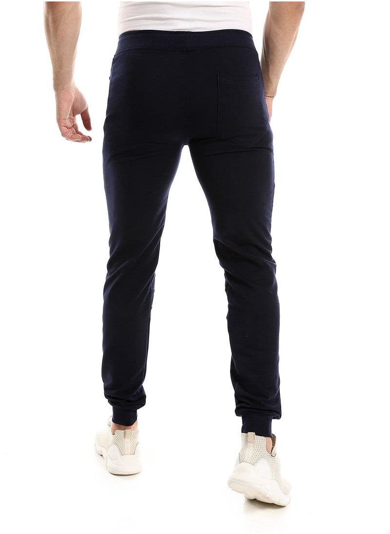 Caesar - Caesar men Detailed MensCasual SweatPant,blue,M - Image 1