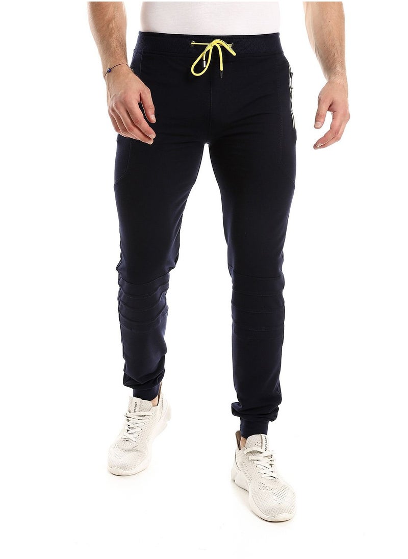 Caesar - Caesar men Detailed MensCasual SweatPant,blue,M - Image 1