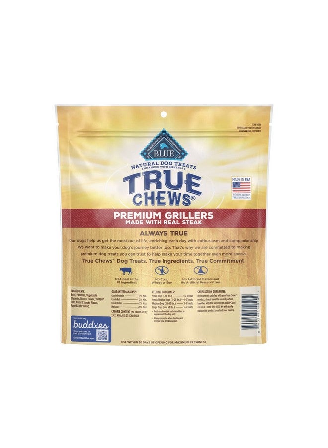 بلو بافلو مكافآت الكلاب الطبيعية من True Chews Premium Grillers، كيس ستيك 20 أونصة - Image 2