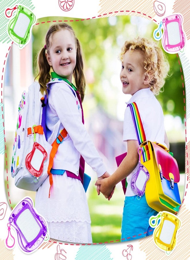 Zhehao 72 Pack Mini Magnetic Drawing Board for Kids, Backpack Keychain Clip Drawing Boards Erasable Doodle Sketch Writing Pad for Kids Birthday Party Favors, Prizes, Goodie Bag Fillers, Gift Bag Toys - Image 3