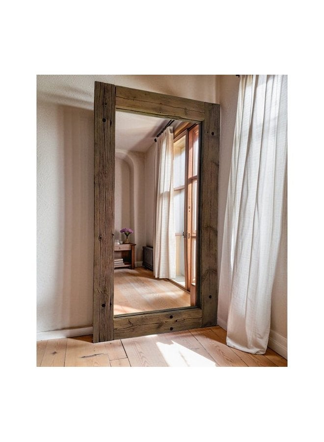 Art Wood Stand Mirrors Oily Wood  3X180X90 Cm 