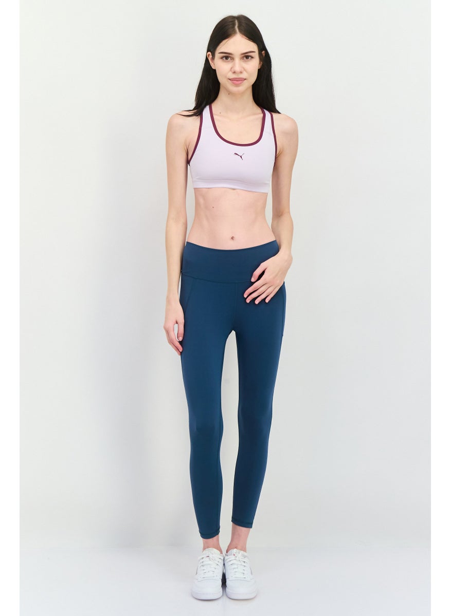 PUMA Women Brand Logo Non Padded Sports Bra, Lavender/Purple  - Image 4