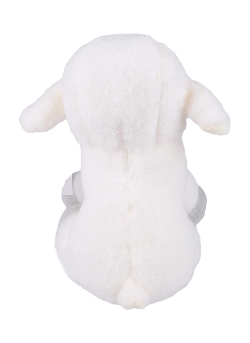 Junior Kingdom - Baby Stuffed Plush Toy White Cute Cuddly Sheep Perfect For Your Kids - Image 1