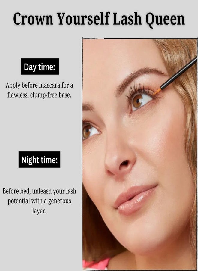 GENDA Eyelash Growth Serum for Thicker, Stronger and Longer Eye Lashes, Grow Fuller and Voluminous Looking Lash and Brows with Nourishing and Fortifying Roots For Chics, Vegan and Cruelty Free (4 ml) - Image 4