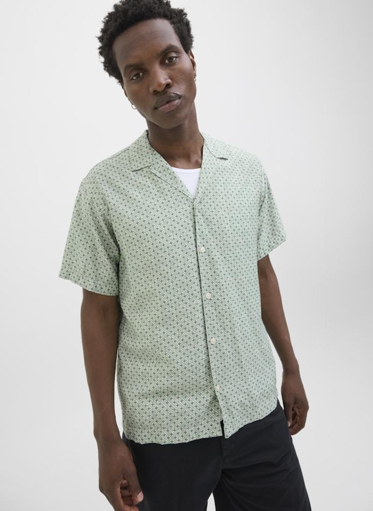 JACK & JONES Jprblulincoln Print Resort Relaxed Fit Shirt  - Image 3