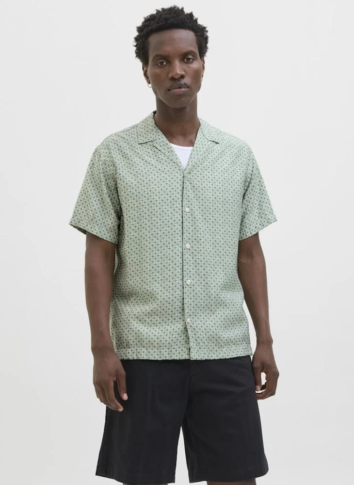 JACK & JONES Jprblulincoln Print Resort Relaxed Fit Shirt