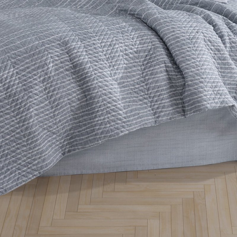 Hobby Tully Gray - Double Poplin Kapitone Duvet Cover Set - Image 2