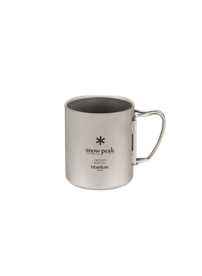 Snow Peak Unisex Titanium Double Wall 300 Mug Titanium One Size - Image 1