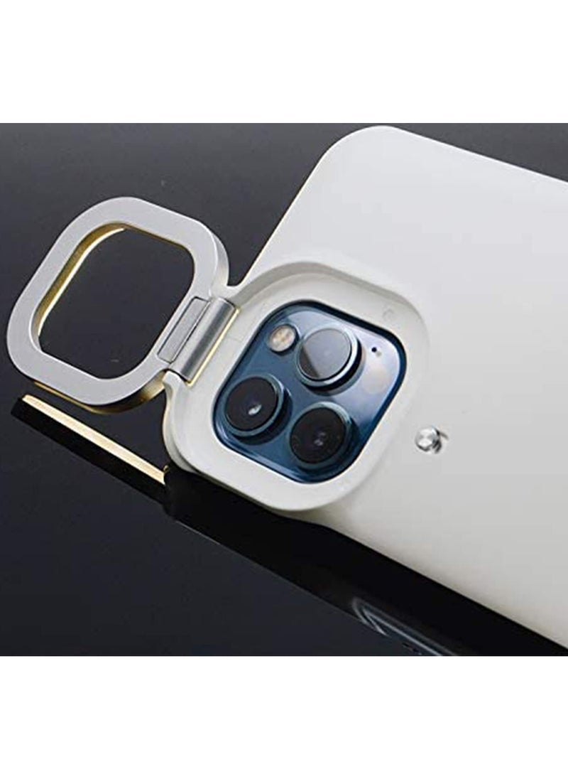 SYOSI - Compatible with iPhone12/iPhone12 Pro Case, with Built in Selfie Ring Light, Light Up Case Compatible with iPhone 12 / iPhone 12 Pro - Selfie Illuminate for Women [3 Lighting Modes] - White - Image 1