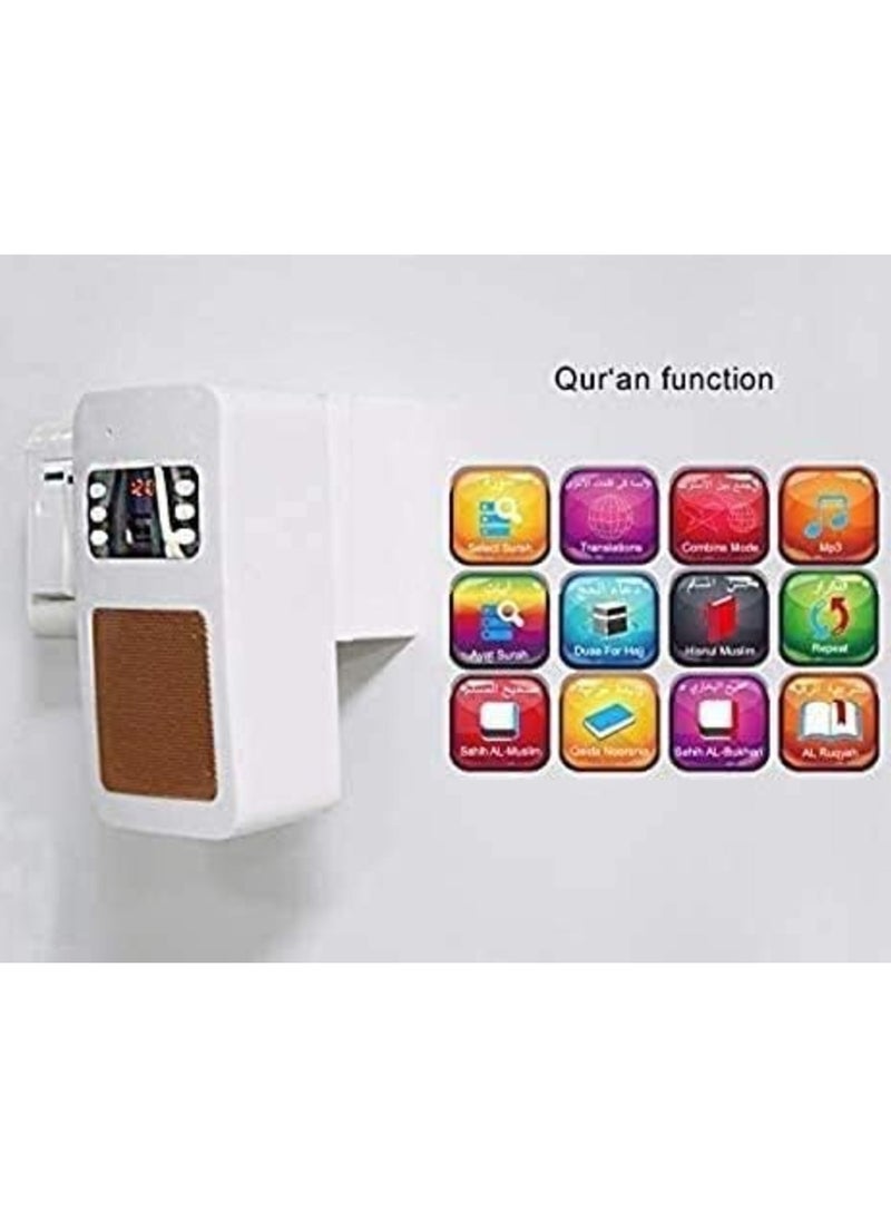 ELTRAZONE - Smart Wall Plug Quran Speaker – 16 Reciters & Translations with Remote, Bluetooth, USB, and App Control (8GB) - Image 1