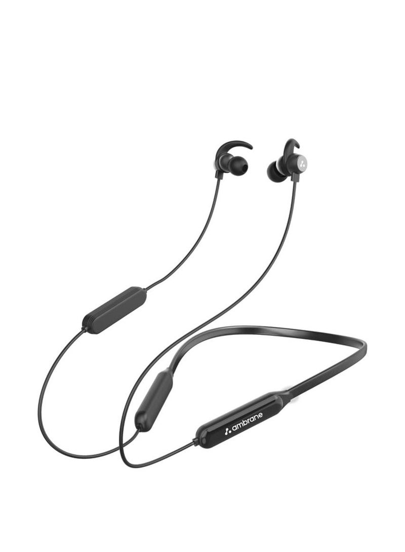 Ambrane  Bluetooth Earphone Melody Pro Black - Image 1