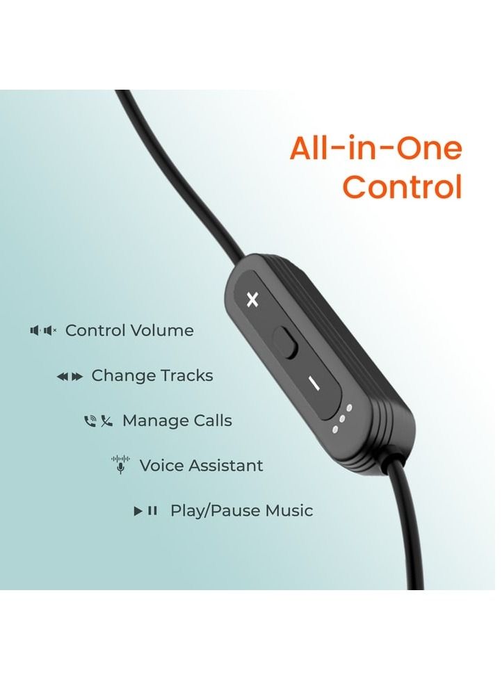 Ambrane  Bluetooth Earphone Melody Pro Black - Image 3