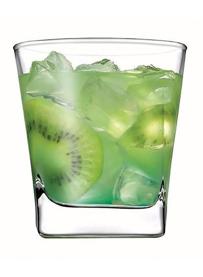 Paşabahçe Pasabahce Carre Tumbler Set 205ml – 3 Piece Square Base Glass Tumblers – Modern Compact Drinkware – 170885 - Image 1