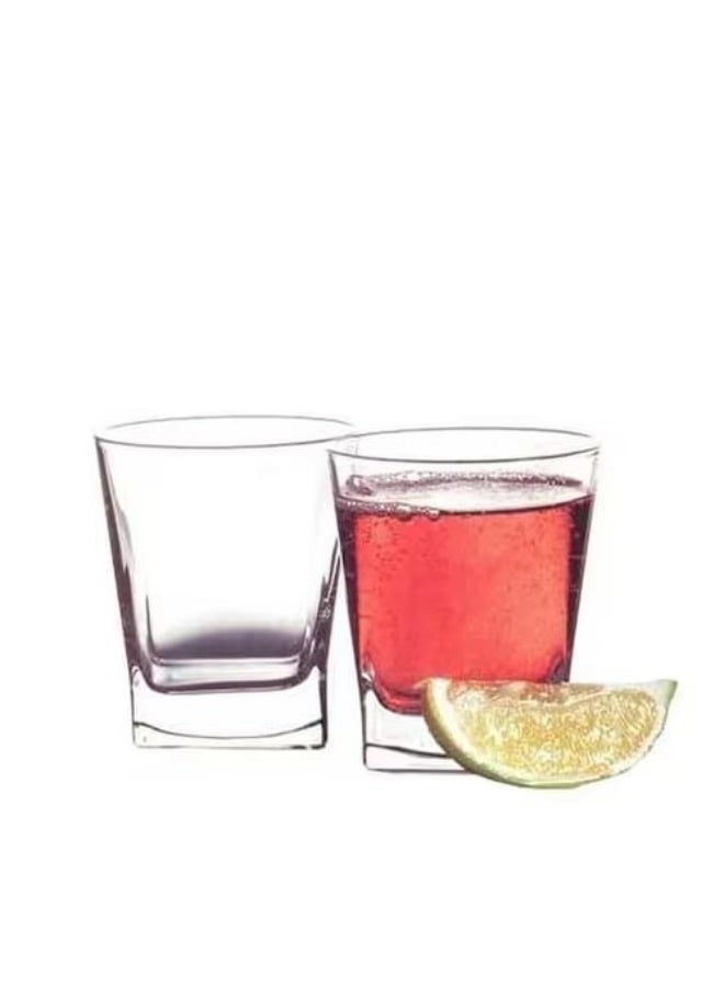 Paşabahçe Pasabahce Carre Tumbler Set 205ml – 3 Piece Square Base Glass Tumblers – Modern Compact Drinkware – 170885 - Image 2