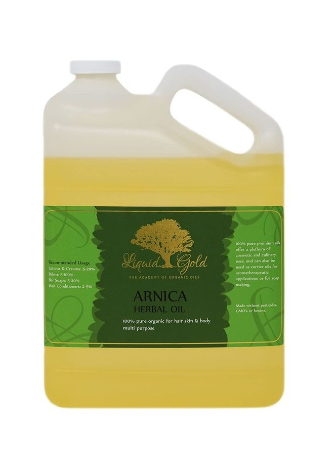 1 Gal. PREMIUM Arnica Herbal Oil 100 Pure & Organic for Skin Hair and Health Care
