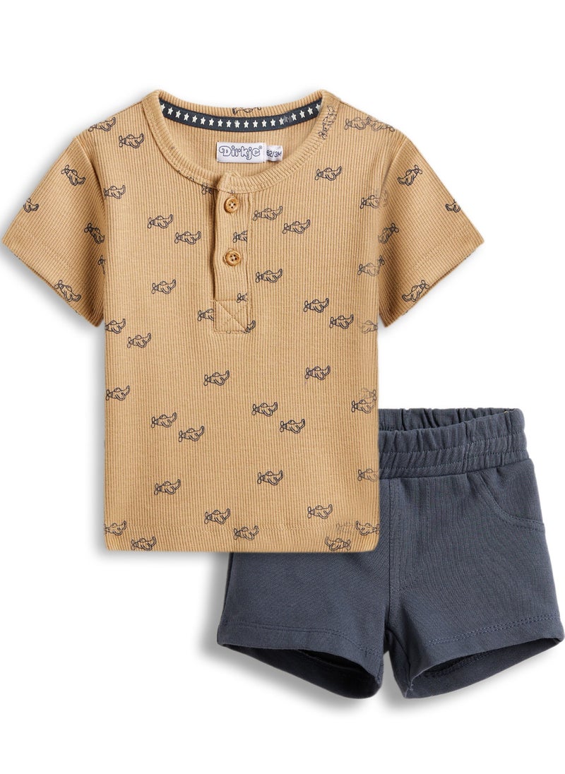 Dirkje Boys Set - AOP T-shirt & Shorts - Image 1