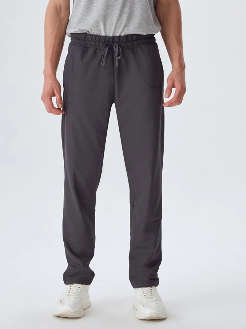ال تي بي Men's Elastic Waist Anthracite Tracksuit