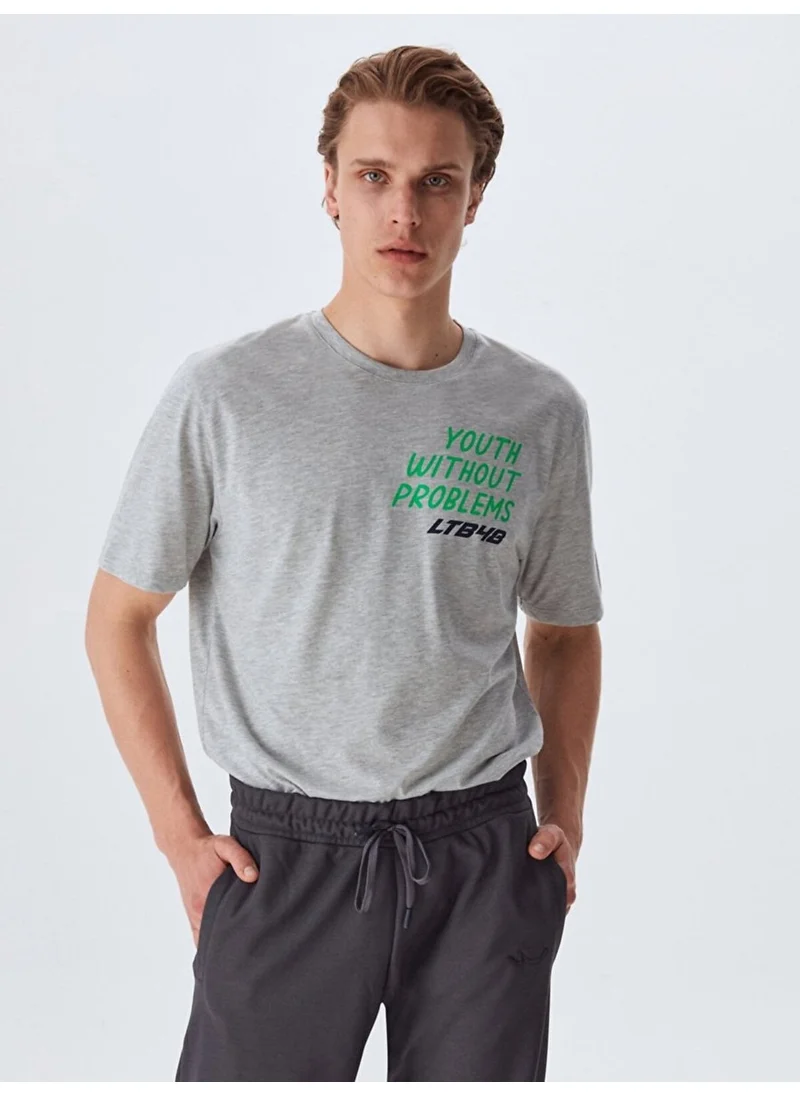 ال تي بي Men's Elastic Waist Anthracite Tracksuit