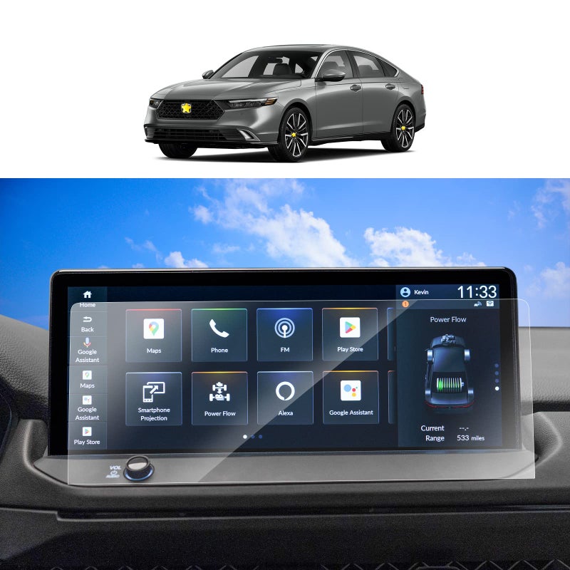 SKTU (2Pcs) 2024 Accord Screen Protector for 2023 2024 2025 Honda Accord 12.3 Inch Navigation HD Clear Anti-Scratch 2023 2024 2025 Accord Accessories - Image 1