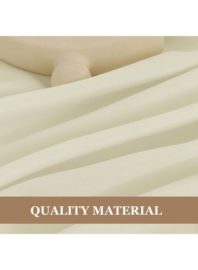 Fitable Ivory Rectangle Tablecloths for 6 Foot Tables, 6 Pack - 70 x 108 Inches - Stain Resistant and Washable Table Clothes, Polyester Fabric Table Covers for Wedding, Party, Banquet, Buffect - Image 3