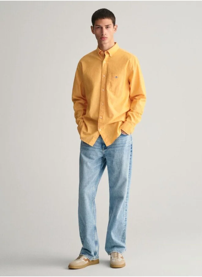 غانت Gant Regular Fit Cotton Linen Shirt