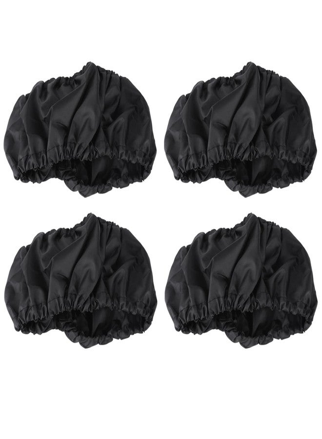 GOTOTOP 4Pcs/Set Stroller Wheel Covers Child Kid Baby Stroller Wheel Covers Black Accessories S - Image 5