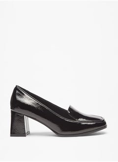Women Solid Slip-On Shoes with Block Heels