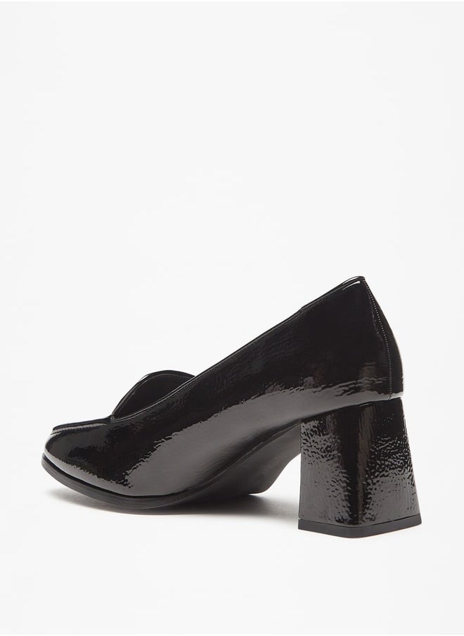 Flora Bella By Shoexpress - Women Solid Slip-On Shoes with Block Heels - Image 1