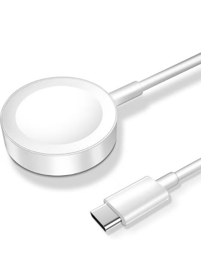Apple Watch wireless charging line (compatible iWatch series 10/9/8/7/6 / SE/SE2/5/4/3/2, white  - Image 1